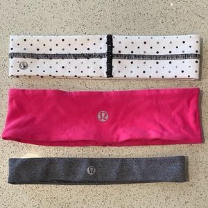 Three Lululemon Headbands